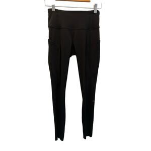 Lululemon Womens Fast and Free Black Leggings W5BXQS 2022 Size 4